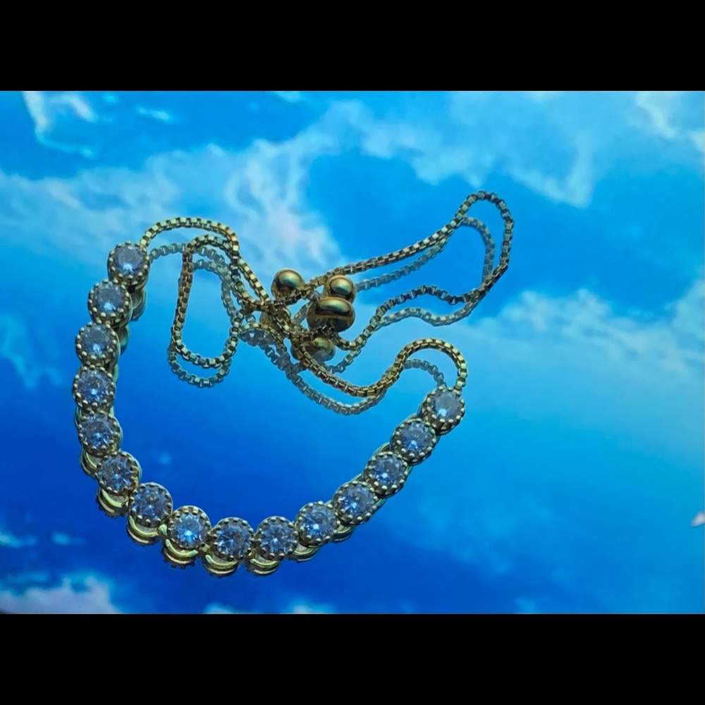 a gold-plated bracelet
